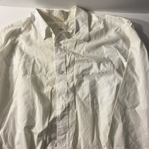 GAP Men's Casual White Button Down Shirt